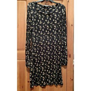 Rachel Zoe Floral Print Blue Maxi Dress, Size M